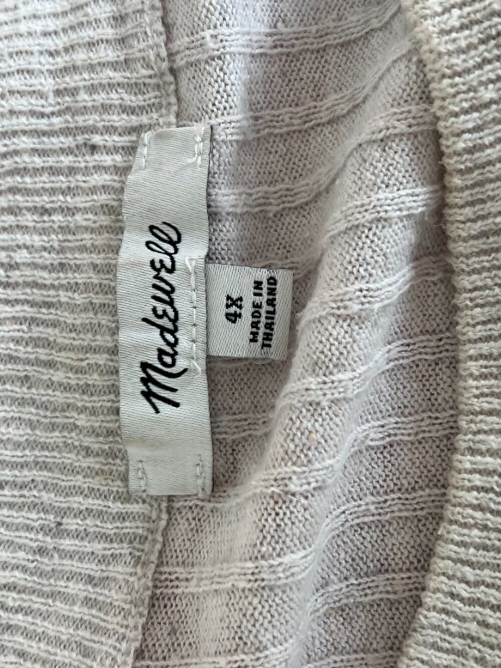 Oversized Ribbed long sleeve tee - Picture 2 of 3